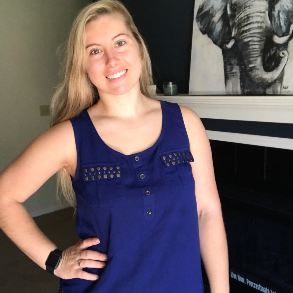 Blue tank top